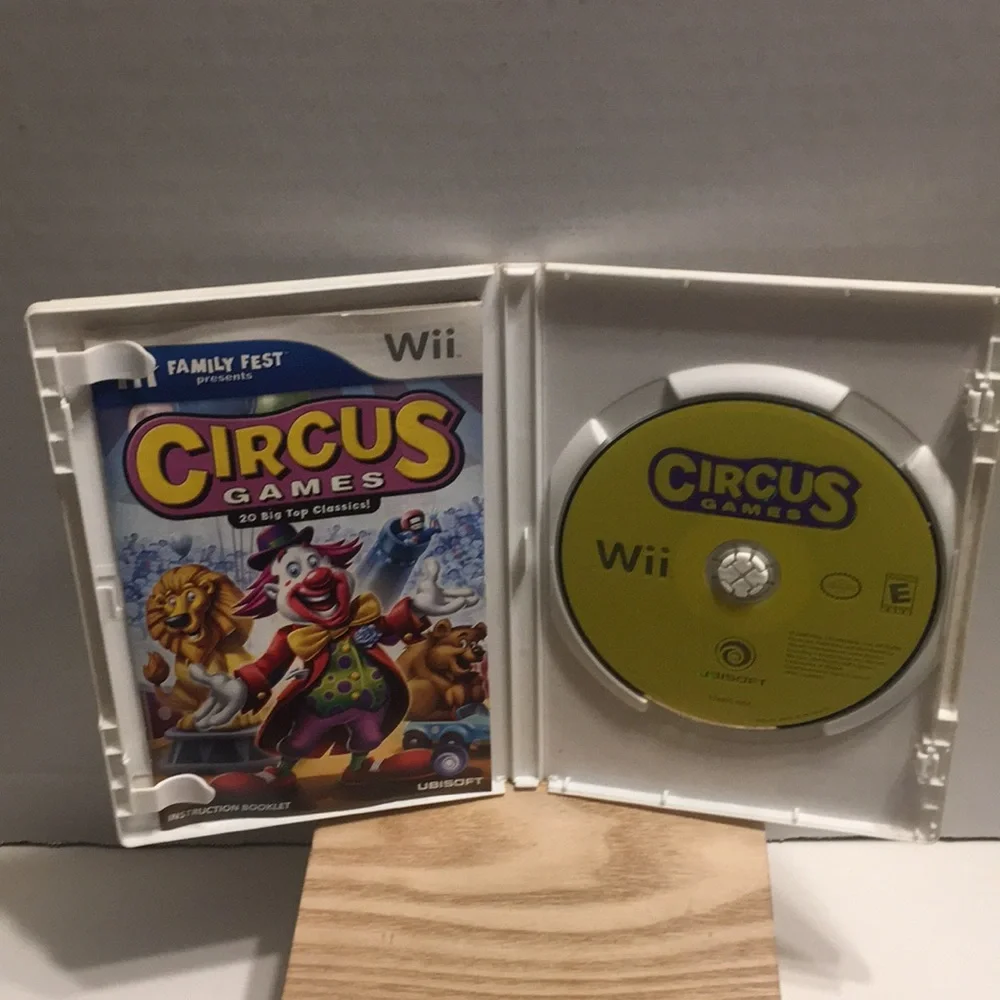 WII CIRCUS VIDEO GAME RATED E BY UBISOFT 20 BIG TOP CLASSICS